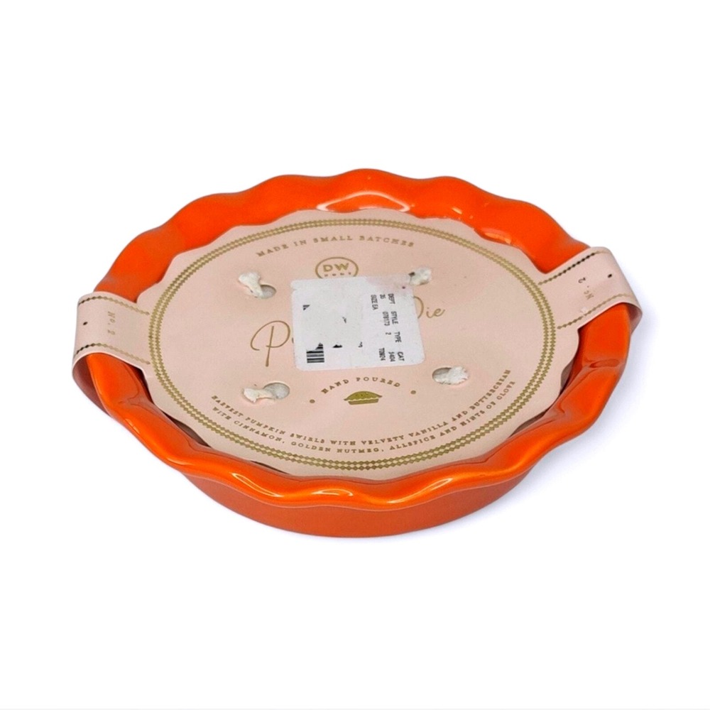 DW Home Pumpkin Pie Baking Dish‎ Pan Figural Scented Candle